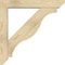 Ekena Millwork Funston Slat Rough Sawn Bracket w/ Offset Brace, Douglas Fir, 6"W x 34"D x 34"H BKT0604X34X34FST06RDF - alternate 4